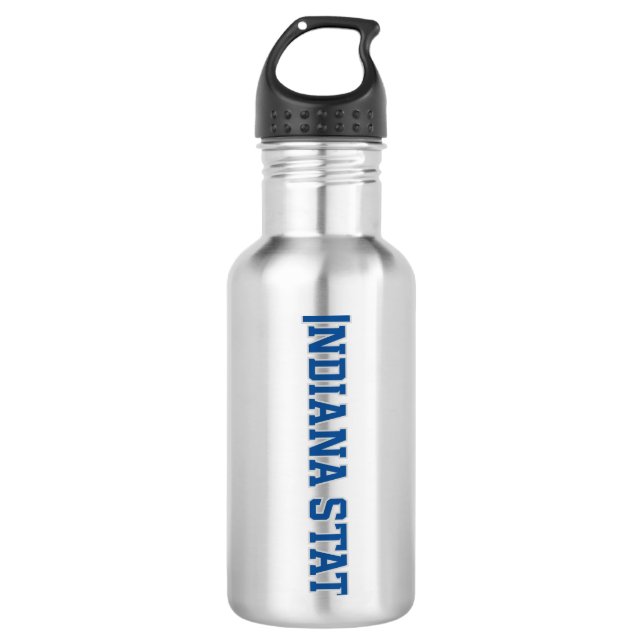 Indiana State University Edelstahlflasche (Vorderseite)