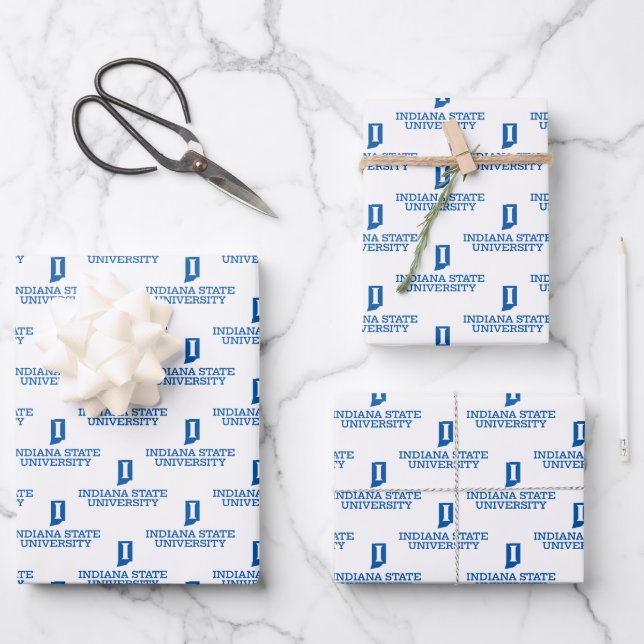 Indiana State University Geschenkpapier Set (Vorderseite)