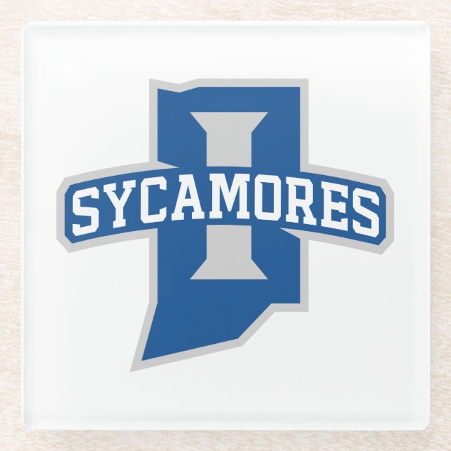 Indiana State University Sycamores Glasuntersetzer (Vorderseite)