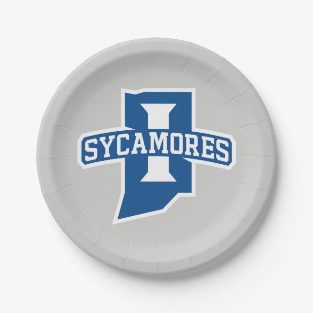 Indiana State University Sycamores Pappteller (Vorderseite)