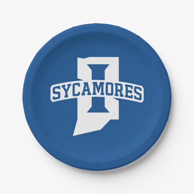 Indiana State University Sycamores Pappteller (Vorderseite)