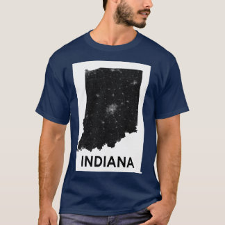 Indiana Straßenkarte T-Shirt