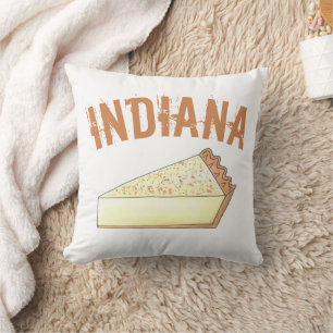 Indiana Sugar Cream Farm Pie Slice Feinschmecker D Kissen