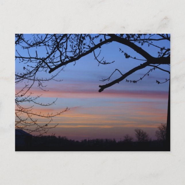 Indiana Sunset Postkarte (Vorderseite)