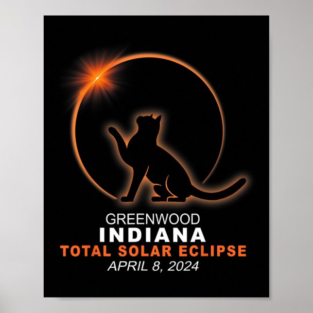 Indiana Total Solar Eclipse 2024 1 Poster (Vorne)