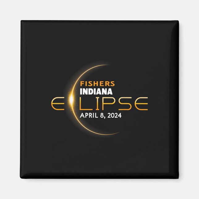 Indiana Total Solar Eclipse 2024 Magnet (Vorne)