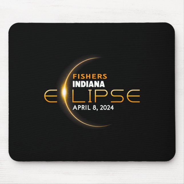 Indiana Total Solar Eclipse 2024 Mousepad (Vorne)