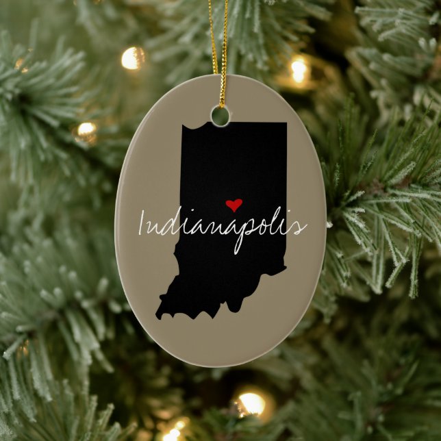 Indiana Town Keramikornament (Baum)