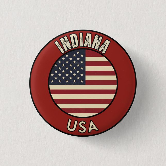 Indiana United States of America  Button (Vorderseite)