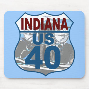 Indiana US Route 40 - Duesenberg Mousepad