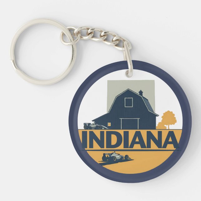 Indiana USA Schlüsselanhänger (Vorderseite)