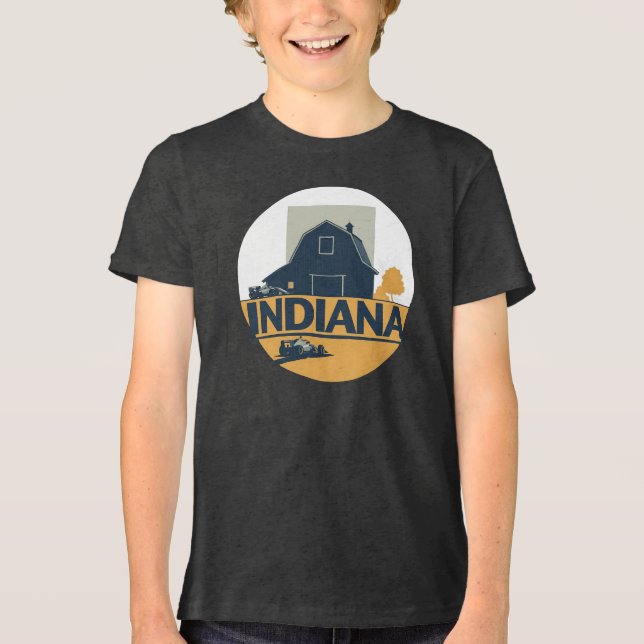 Indiana USA Tri-Blend Shirt (Vorderseite)