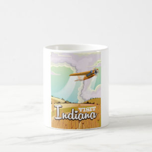 Indiana Vintage Reiseplakat Kaffeetasse