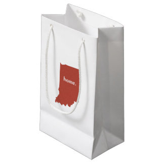 Indiana-Zuhause-Silhouette-Staatskarte Kleine Geschenktüte