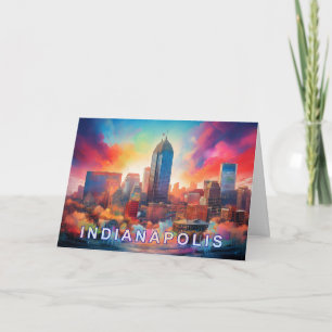 Indianapolis Abstrakte Kunst Karte