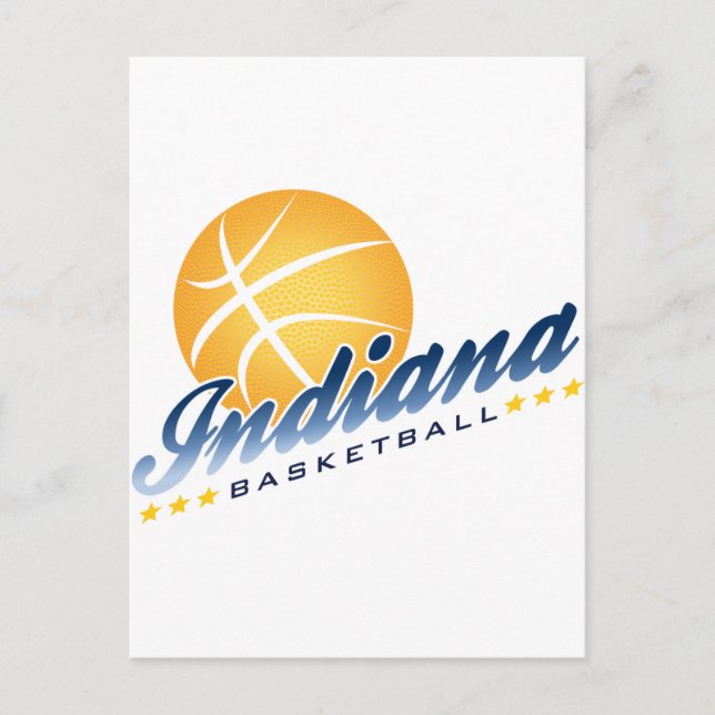 Indianapolis Basketball Postkarte (Vorderseite)