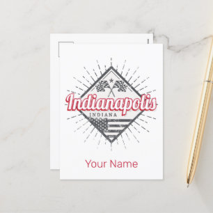 Indianapolis City Indiana Vereinigte Staaten USA Feiertagspostkarte