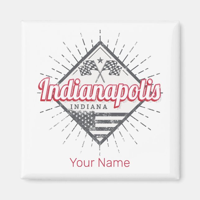 Indianapolis City Indiana Vereinigte Staaten USA Magnet (Vorne)