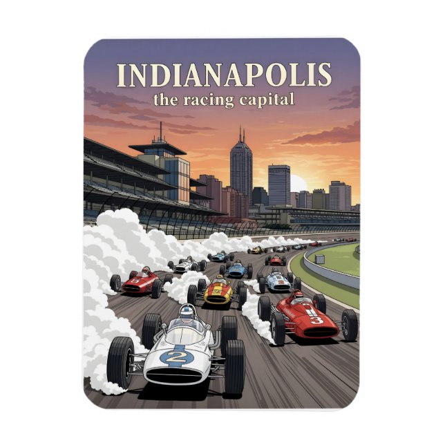 Indianapolis - die Hauptstadt der Weltmeisterschaf Magnet (Vertikal)
