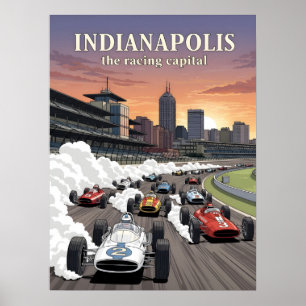 Indianapolis - die Hauptstadt der Weltmeisterschaf Poster