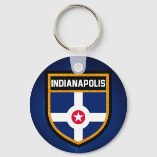 Indianapolis-Flagge Schlüsselanhänger