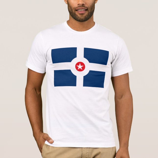 Indianapolis-Flaggen-T - Shirt (Vorderseite)