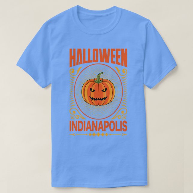 Indianapolis Halloween Vintag T-Shirt (Design vorne)