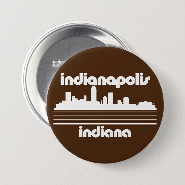 Indianapolis Indiana Button (Vorne & Hinten)
