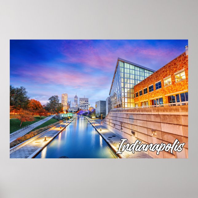 Indianapolis, Indiana, Canal Walk Poster (Vorne)