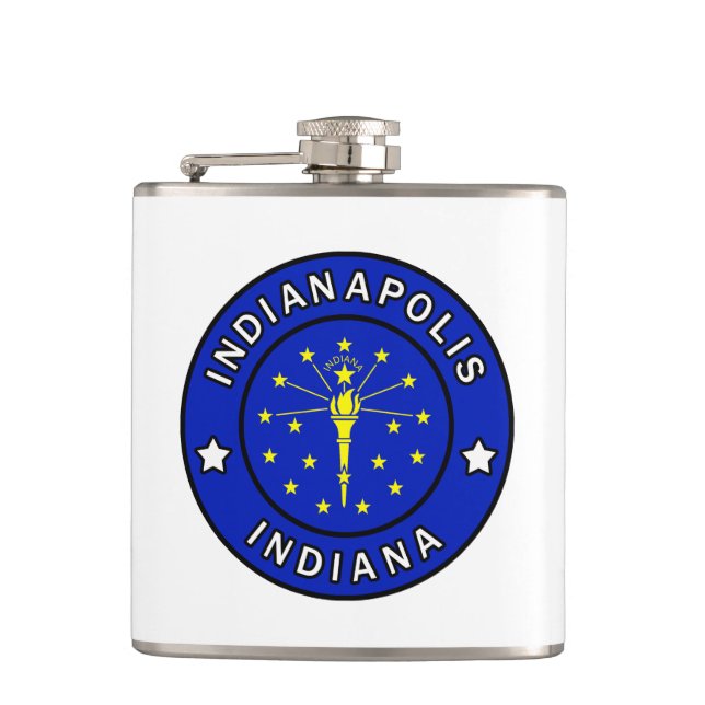Indianapolis Indiana Flachmann (Vorderseite)