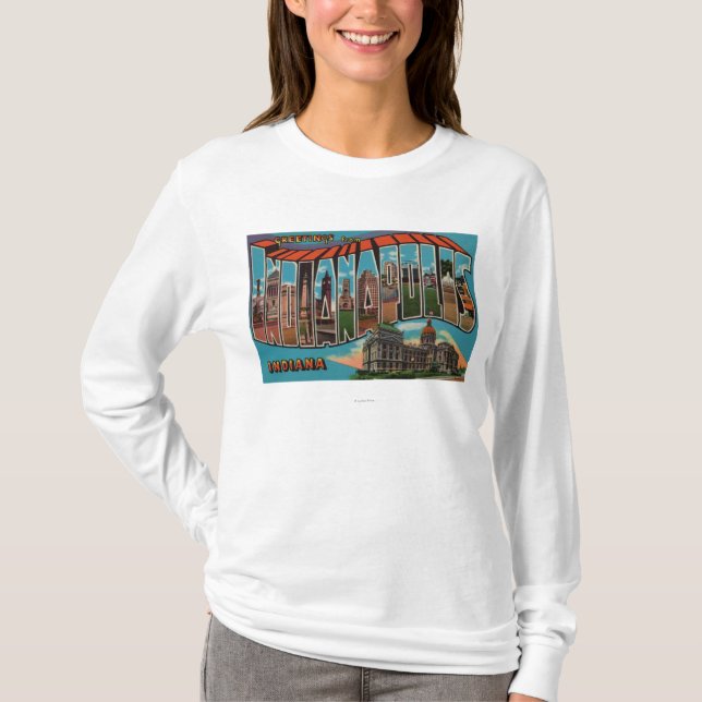 Indianapolis, Indiana (Hauptstadts-Gebäude) T-Shirt (Vorderseite)