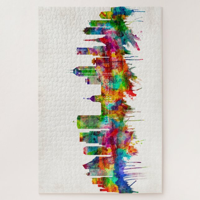 Indianapolis Indiana Skyline (Vertikal)