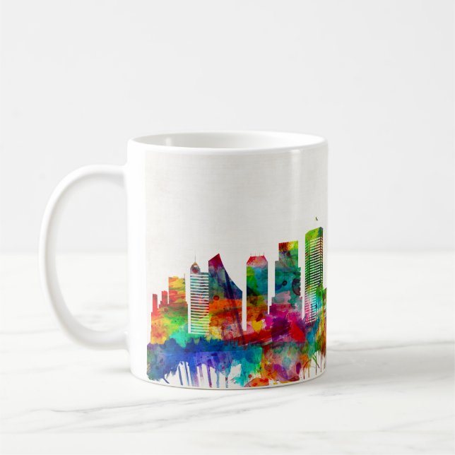 Indianapolis Indiana Skyline Kaffeetasse (Links)