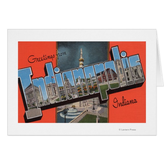 Indianapolis, Indiana (Town Plaza) (Devant horizontal)