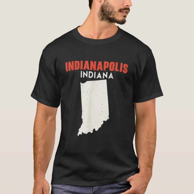 Indianapolis Indiana USA Staat America Travel Indi T-Shirt (Vorderseite)