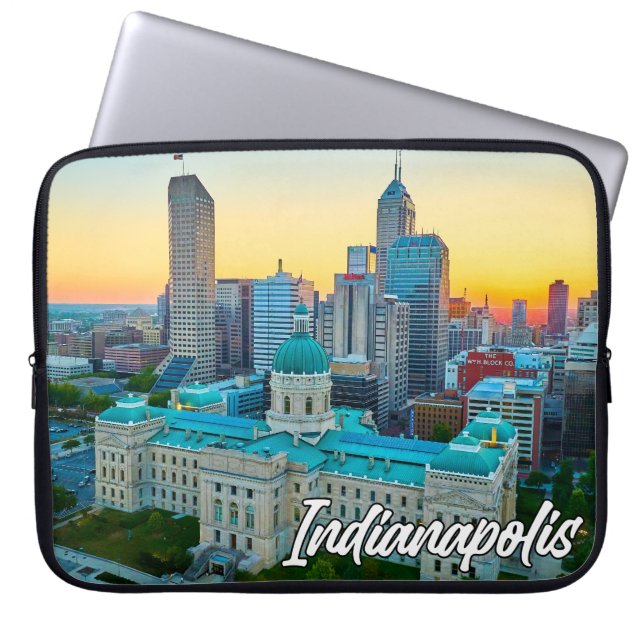Indianapolis, Indiana, Vereinigte Staaten Laptopschutzhülle (Vorderseite)