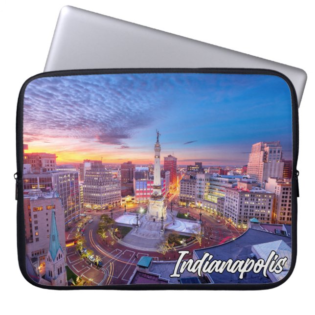 Indianapolis, Indiana, Vereinigte Staaten Laptopschutzhülle (Vorderseite)