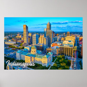 Indianapolis, Indiana, Vereinigte Staaten Poster