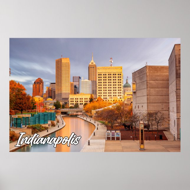 Indianapolis, Indiana, Vereinigte Staaten Poster (Vorne)