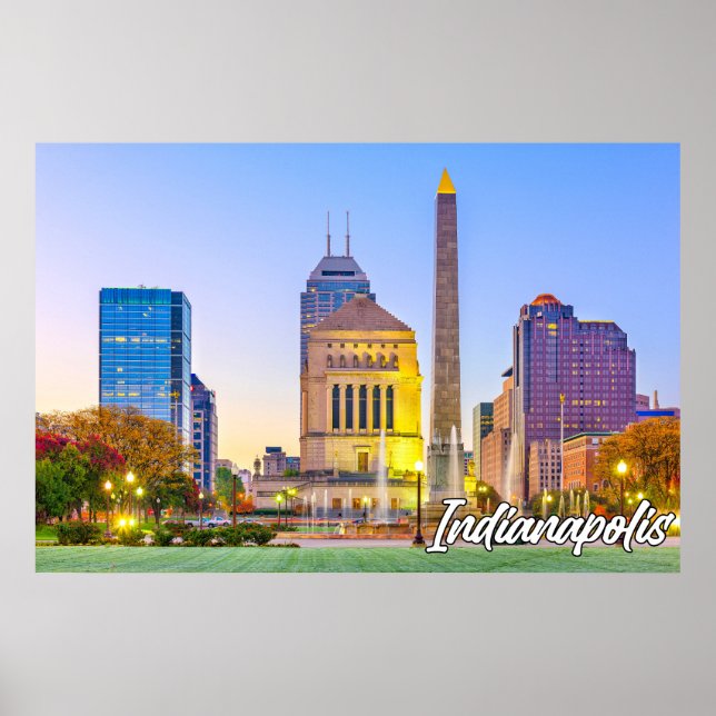 Indianapolis, Indiana, Vereinigte Staaten Poster (Vorne)