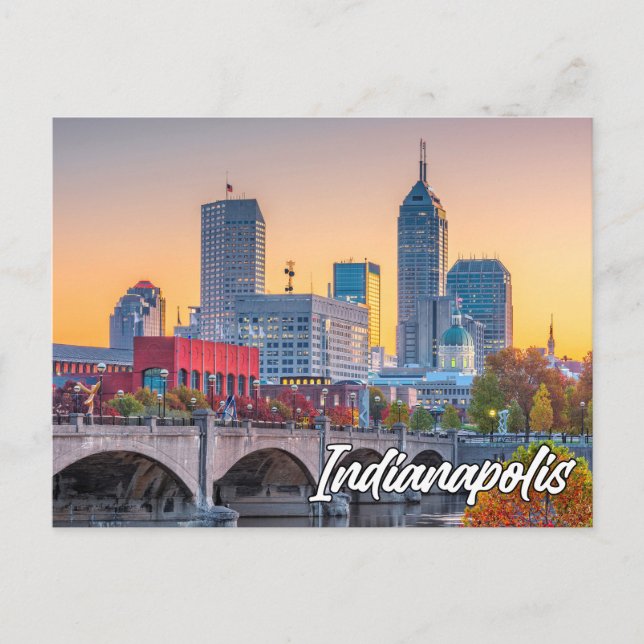 Indianapolis, Indiana, Vereinigte Staaten Postkarte (Vorderseite)