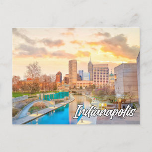 Indianapolis, Indiana, Vereinigte Staaten Postkarte