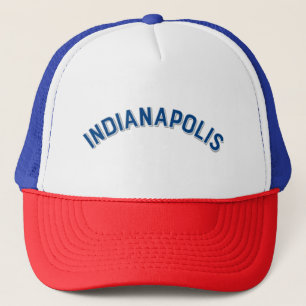 Indianapolis, Indiana Vintage Bogen Truckerkappe