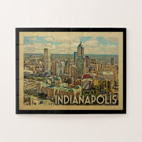 Indianapolis Jigsaw Puzzle Vintage voyage Indiana