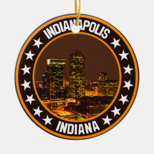 Indianapolis Keramik Ornament