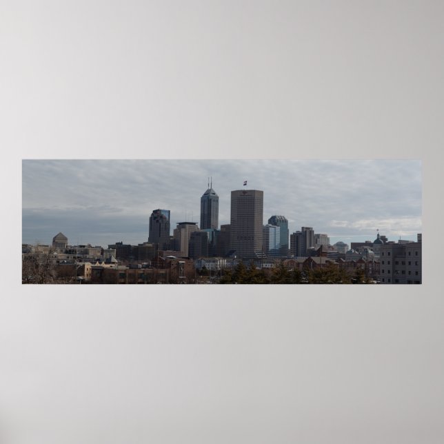 Indianapolis Panorama Poster (Vorne)