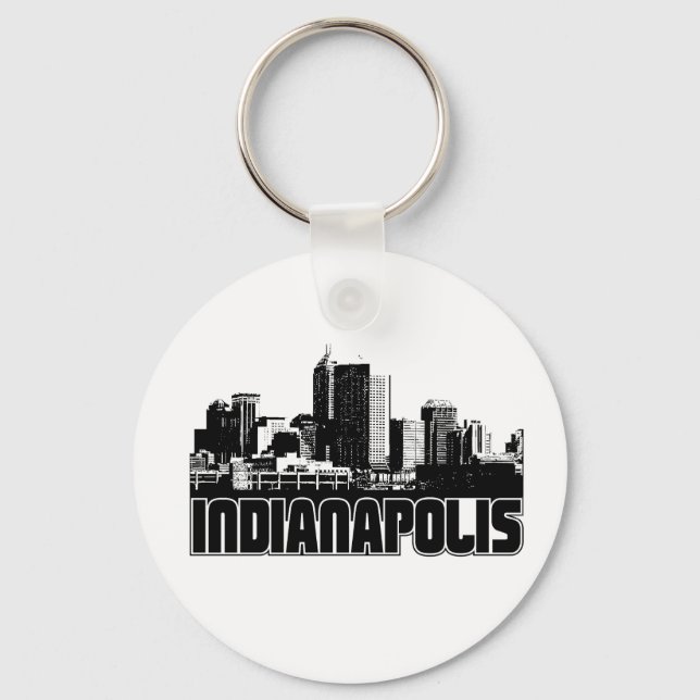 Indianapolis Skyline Schlüsselanhänger (Vorderseite)