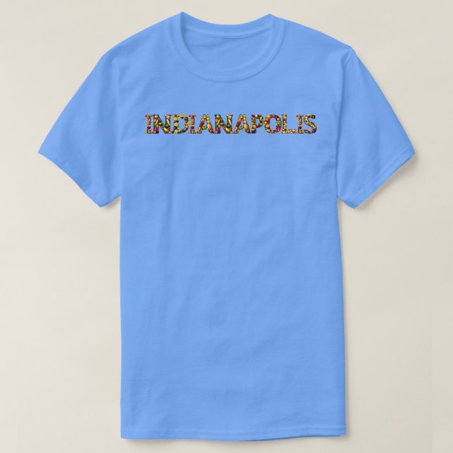 Indianapolis Stadtfruchtstil T-Shirt (Design vorne)