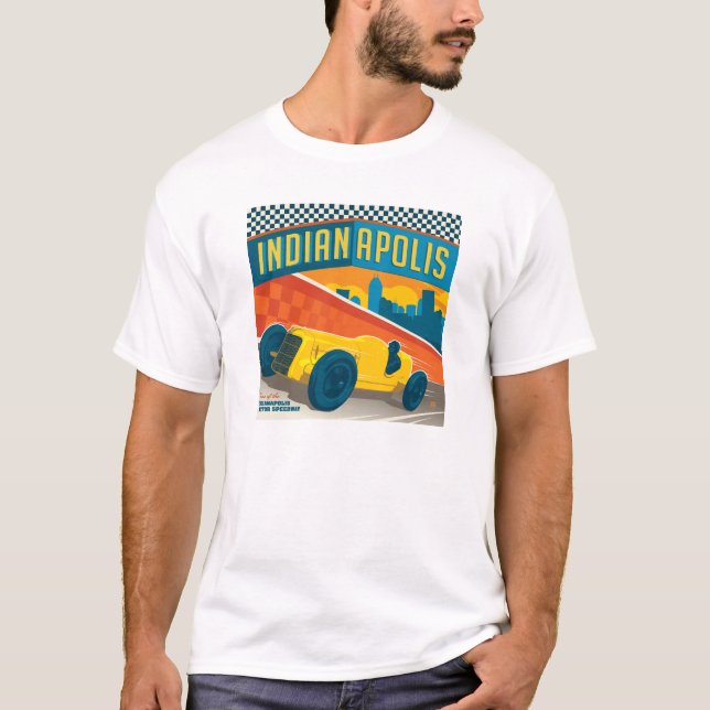 Indianapolis | Vintager Racer T-Shirt (Vorderseite)