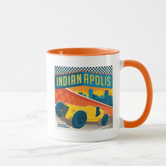 Indianapolis | Vintager Racer Tasse (Rechts)
